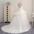 2017 Modern Custom Made Covered Button Wedding Dress Bridal